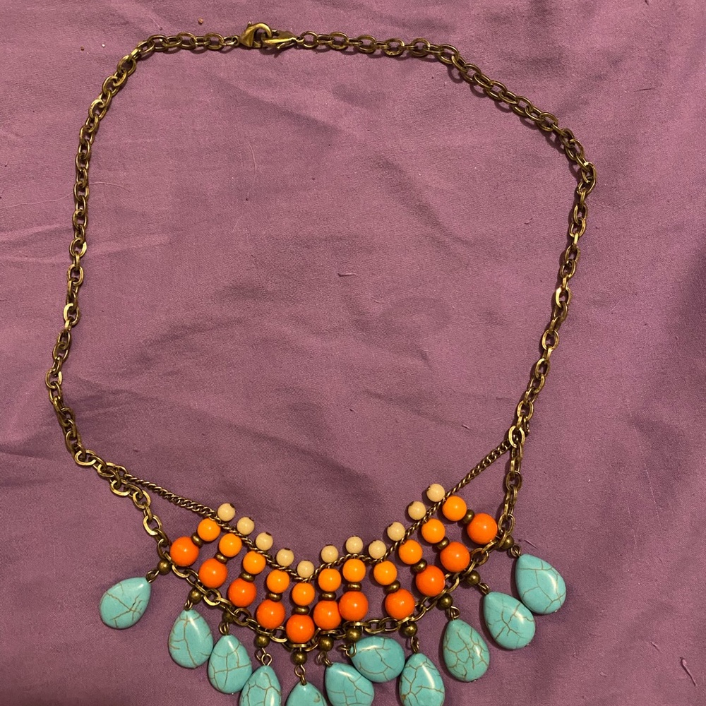 Multi layer Native American style necklace